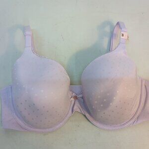 Victoria Secret Polka Dot Underwire Full Coverage Bra 34DD Delicate Violet Item